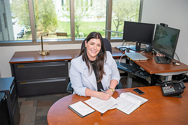 Arianne&rsquo;s office looks out onto the Supreme Court in Ottawa, once a point of childhood inspiration