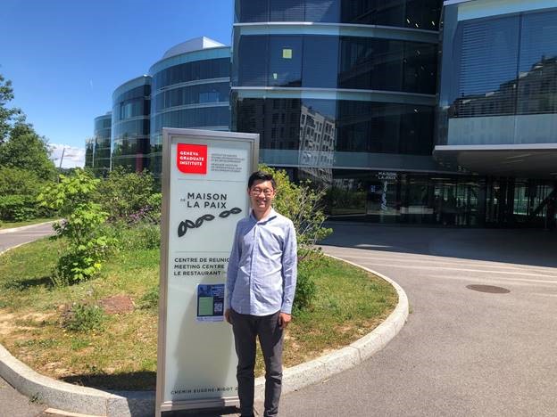 Yu Cai spent a year studying at the Graduate Institute of International and Development Studies in Geneva, Switzerland