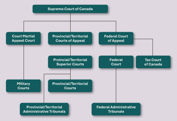 Outline of Canada's Court System describe below