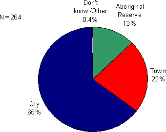 Figure 7.8 - Location where the offence was committed or allegedly committed