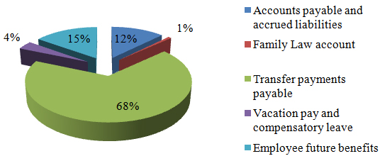 Financial Highlights Chart - Liabilities by type described below