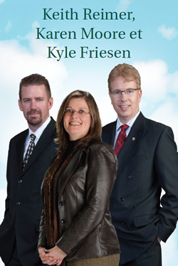 Photo de Keith Reimer, Karen Moore et Kyle Friesen